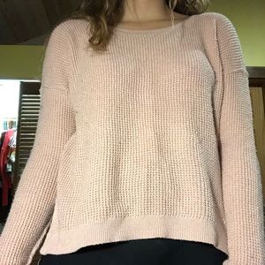 pink sweater